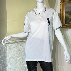 Polo Ralph Lauren Custom Slim Fit Big Pony Mesh Polo Shirt